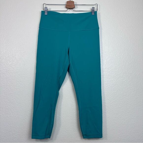 Lululemon Wunder Train High-Rise Crop 23" Maldives Green Size 12 - Picture 4 of 11